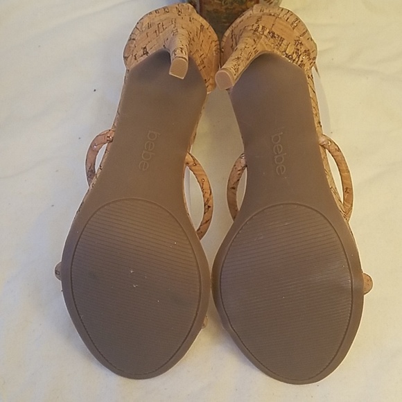 BEBE TAN ZIGI SOHO HEELS. - Picture 5 of 8